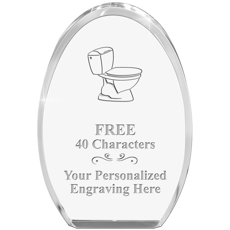 OVAL STANDING PAPERWEIGHT