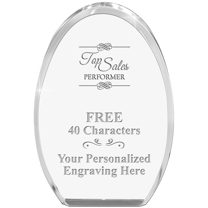 OVAL STANDING PAPERWEIGHT