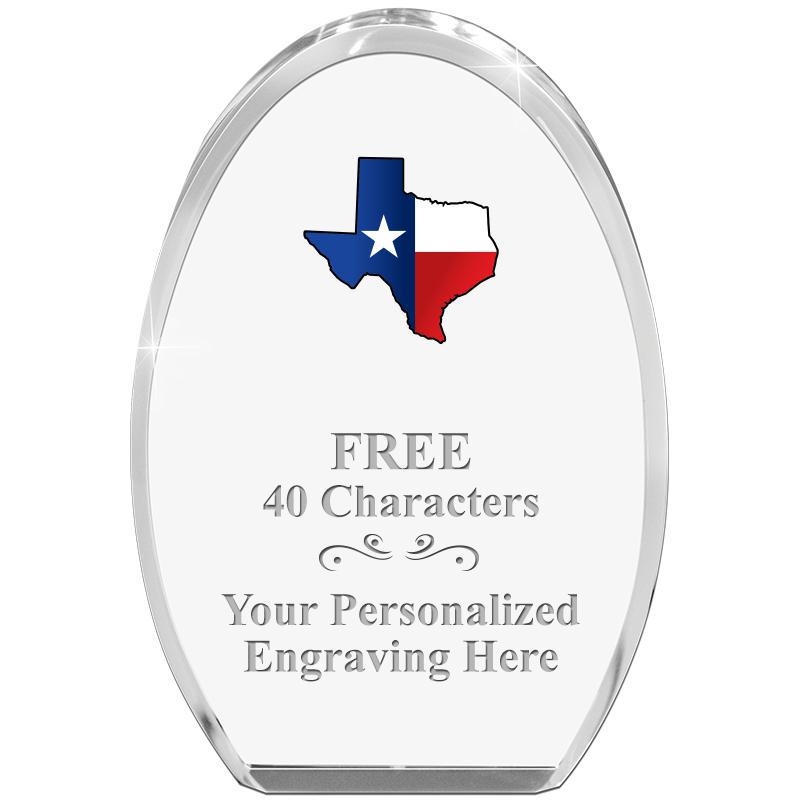 OVAL STANDING PAPERWEIGHT