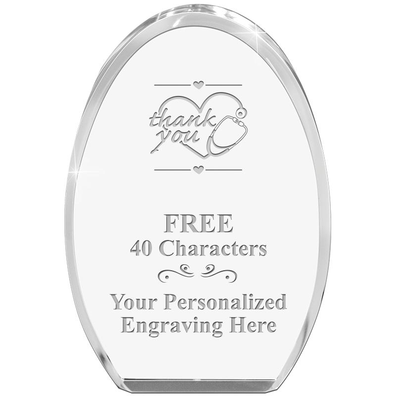 OVAL STANDING PAPERWEIGHT