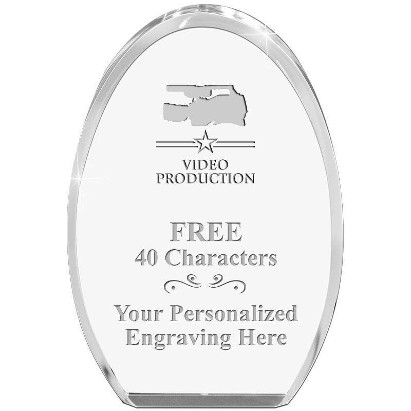 OVAL STANDING PAPERWEIGHT