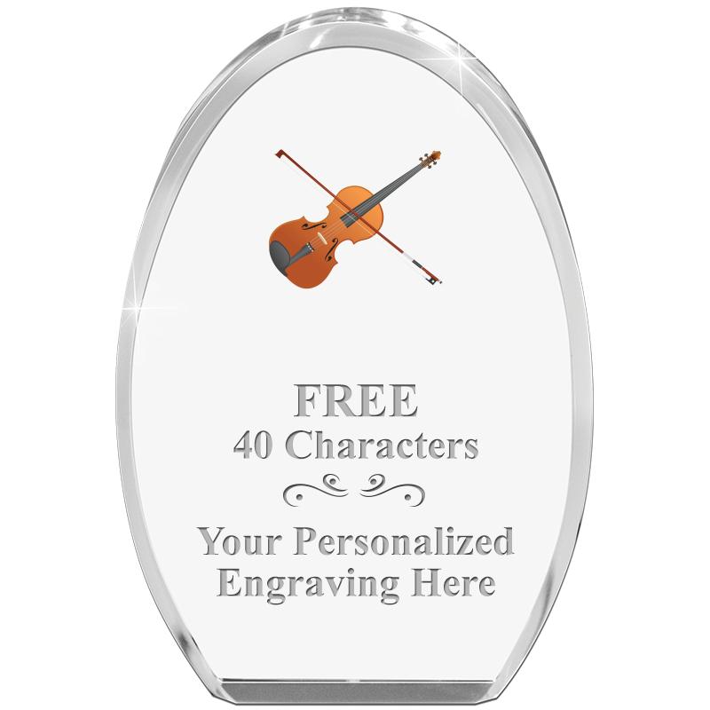 OVAL STANDING PAPERWEIGHT