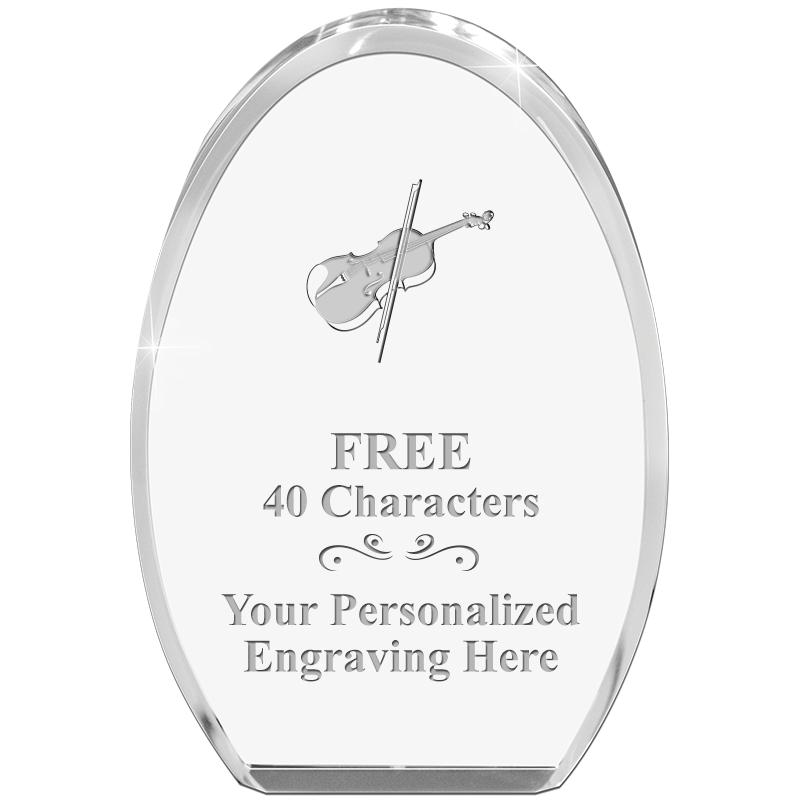 OVAL STANDING PAPERWEIGHT