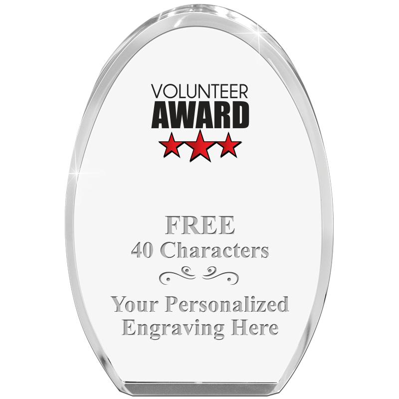 OVAL STANDING PAPERWEIGHT