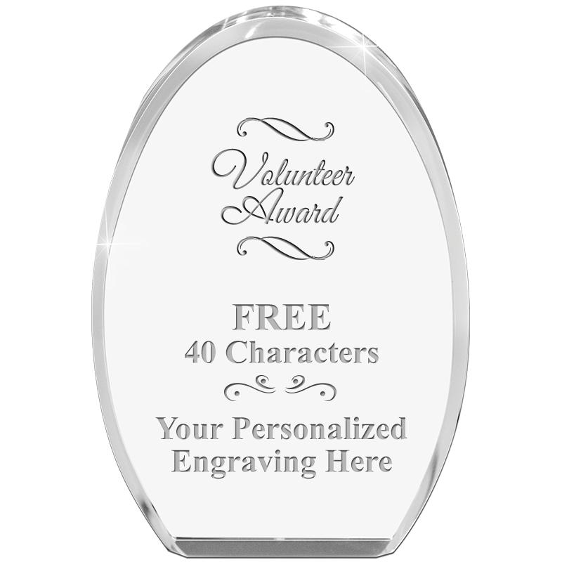 OVAL STANDING PAPERWEIGHT