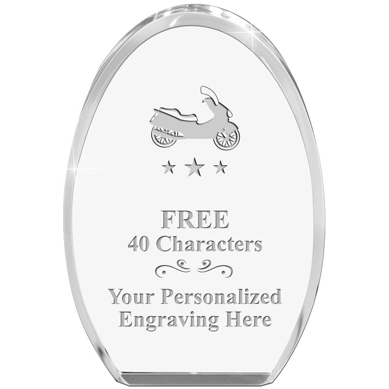 OVAL STANDING PAPERWEIGHT
