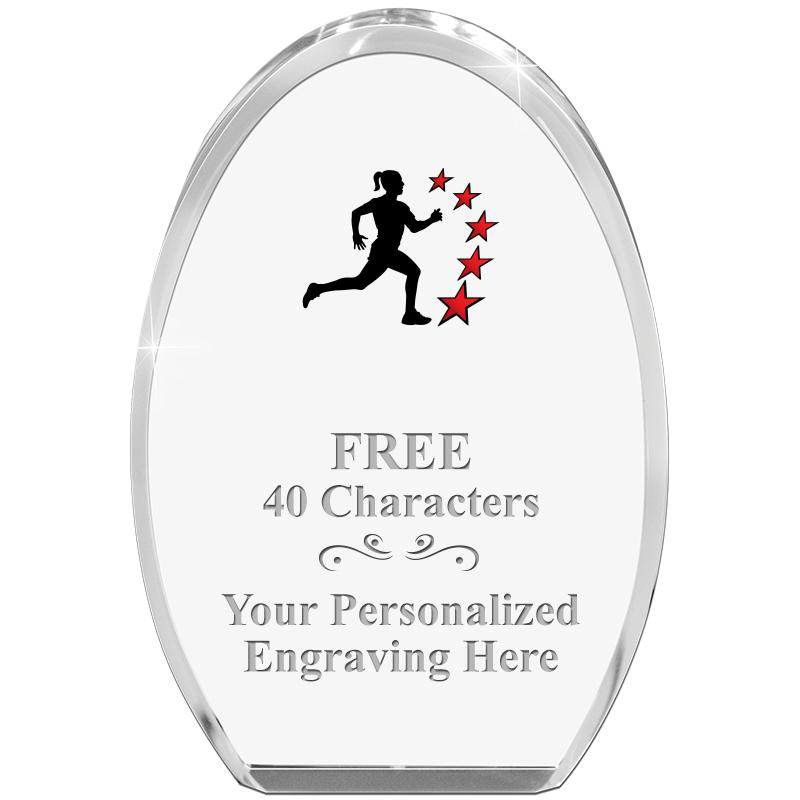 OVAL STANDING PAPERWEIGHT