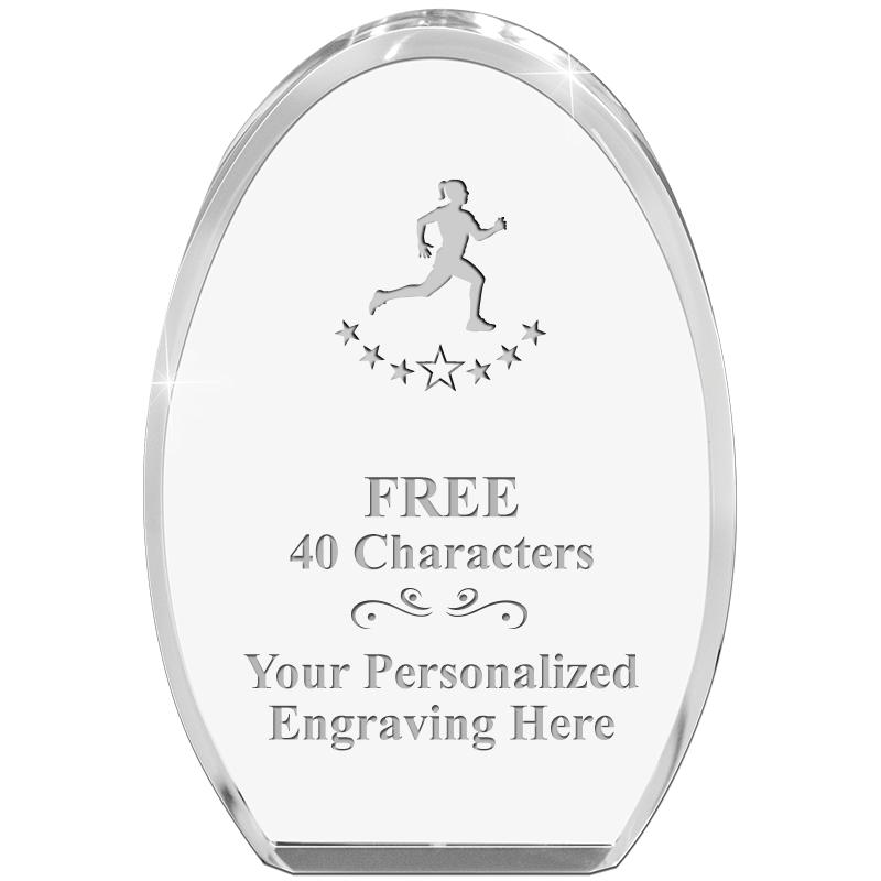 OVAL STANDING PAPERWEIGHT