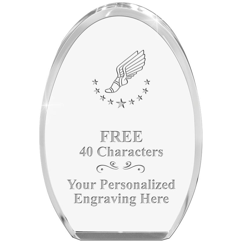 OVAL STANDING PAPERWEIGHT