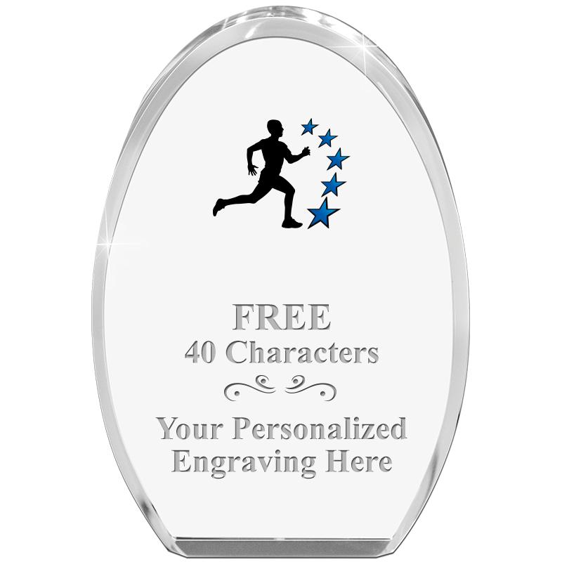 OVAL STANDING PAPERWEIGHT