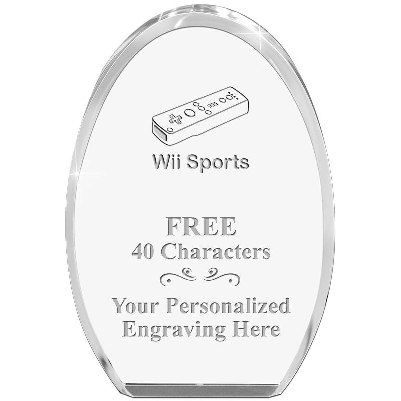 OVAL STANDING PAPERWEIGHT