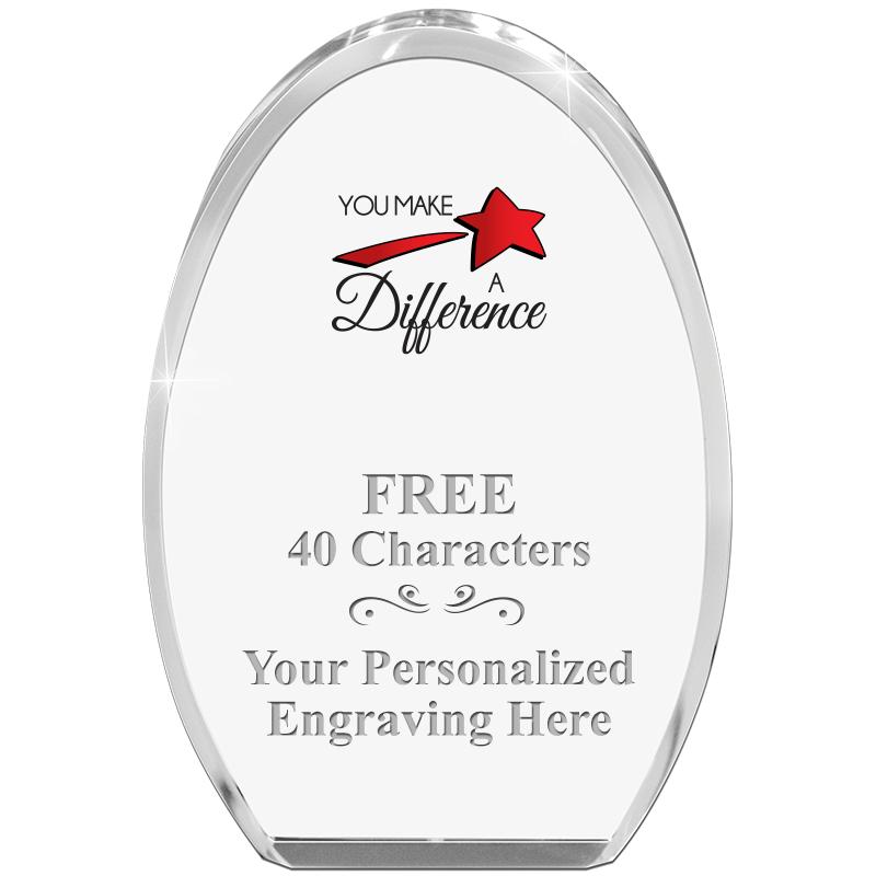 OVAL STANDING PAPERWEIGHT