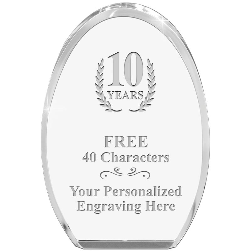 OVAL STANDING PAPERWEIGHT