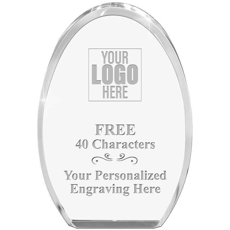 OVAL STANDING PAPERWEIGHT