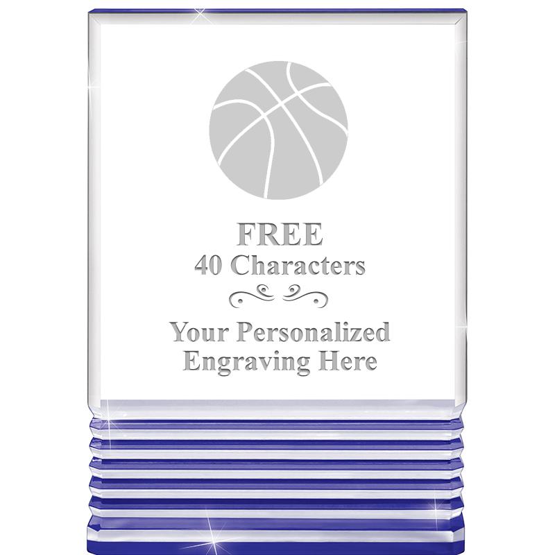 3.5"x5"BLUE ROCKWELL ACRYLIC