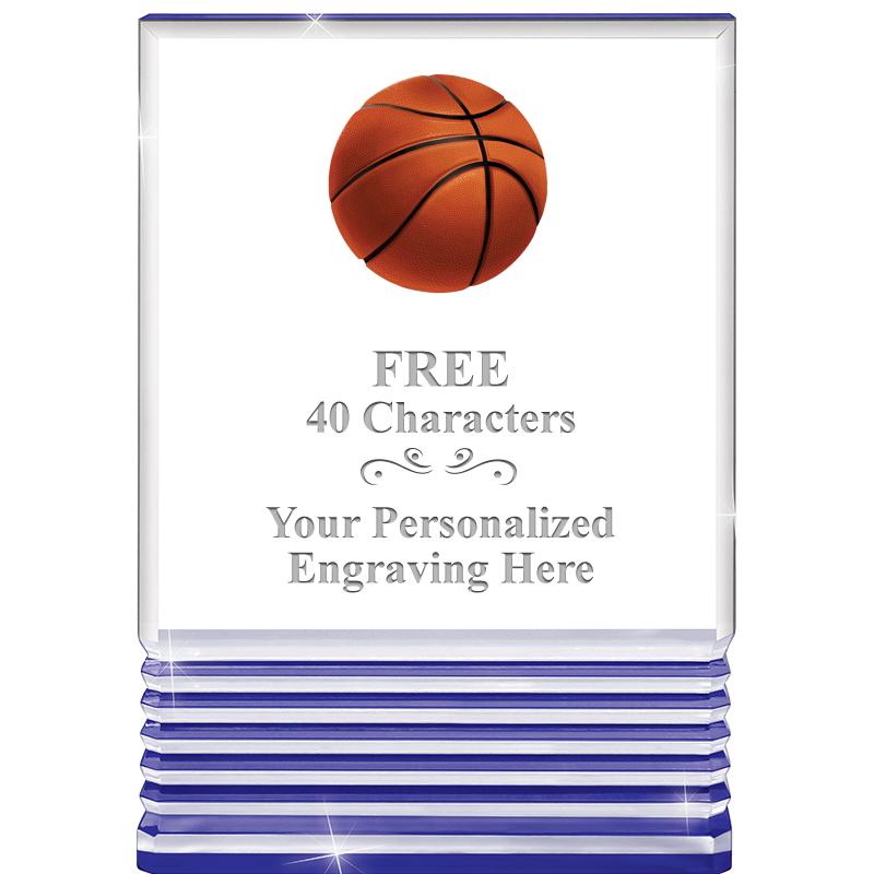 3.5"x5"BLUE ROCKWELL ACRYLIC