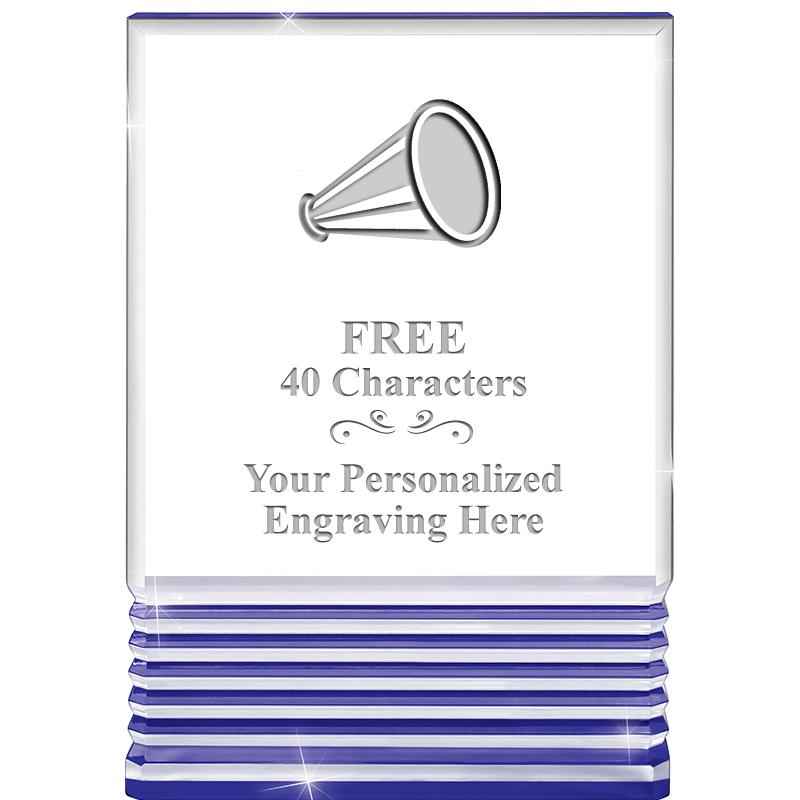 3.5"x5"BLUE ROCKWELL ACRYLIC