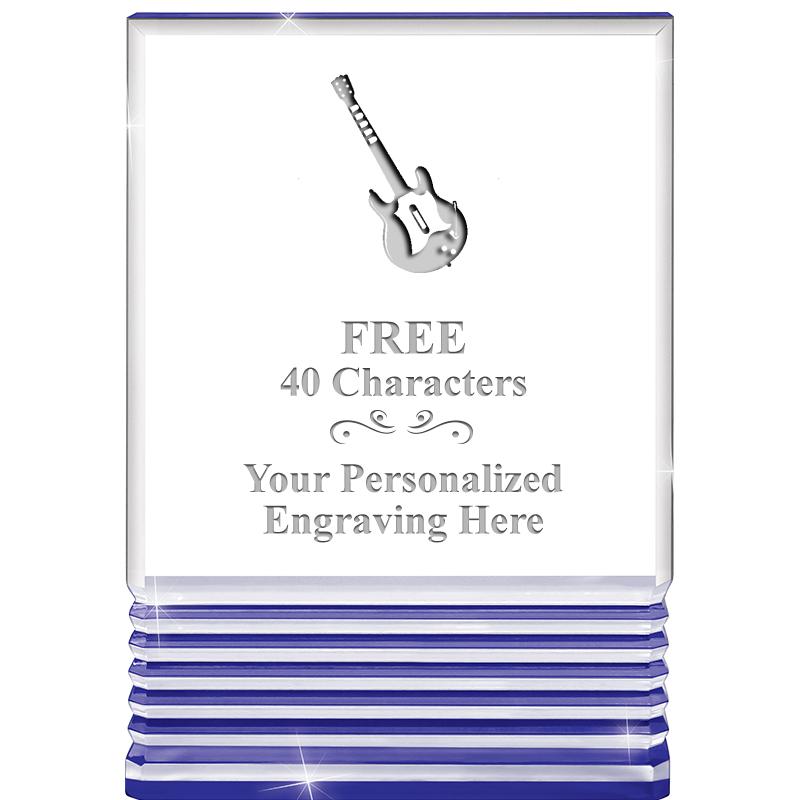 3.5"x5"BLUE ROCKWELL ACRYLIC