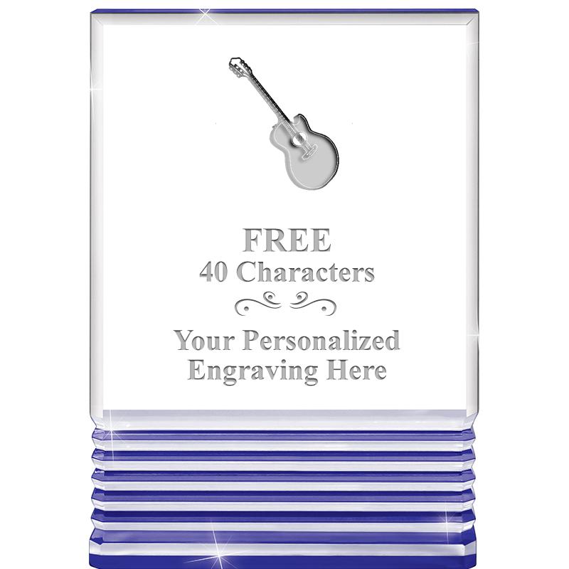 3.5"x5"BLUE ROCKWELL ACRYLIC