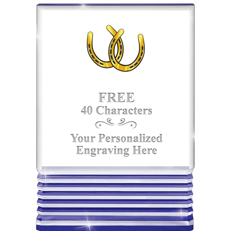 3.5"x5"BLUE ROCKWELL ACRYLIC