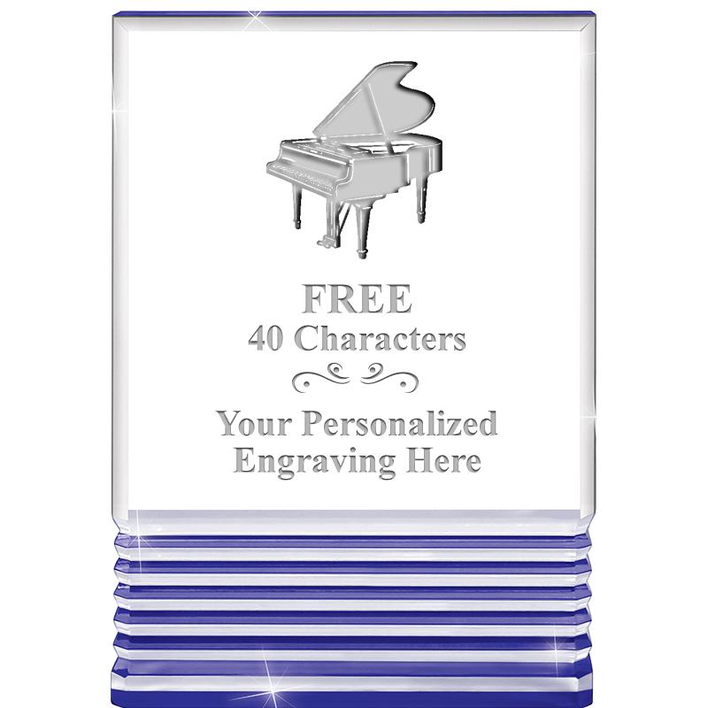 3.5"x5"BLUE ROCKWELL ACRYLIC