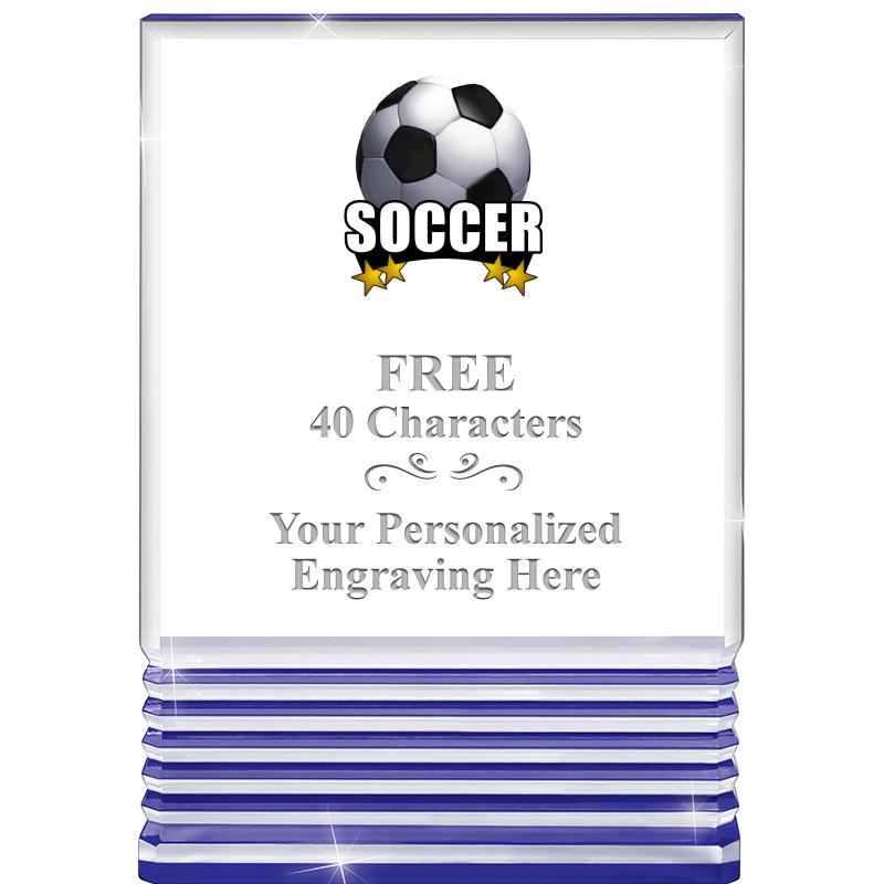 3.5"x5"BLUE ROCKWELL ACRYLIC