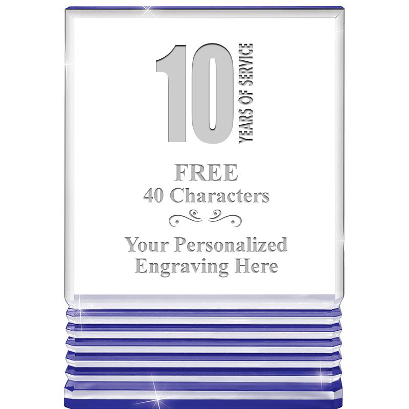 3.5"x5"BLUE ROCKWELL ACRYLIC