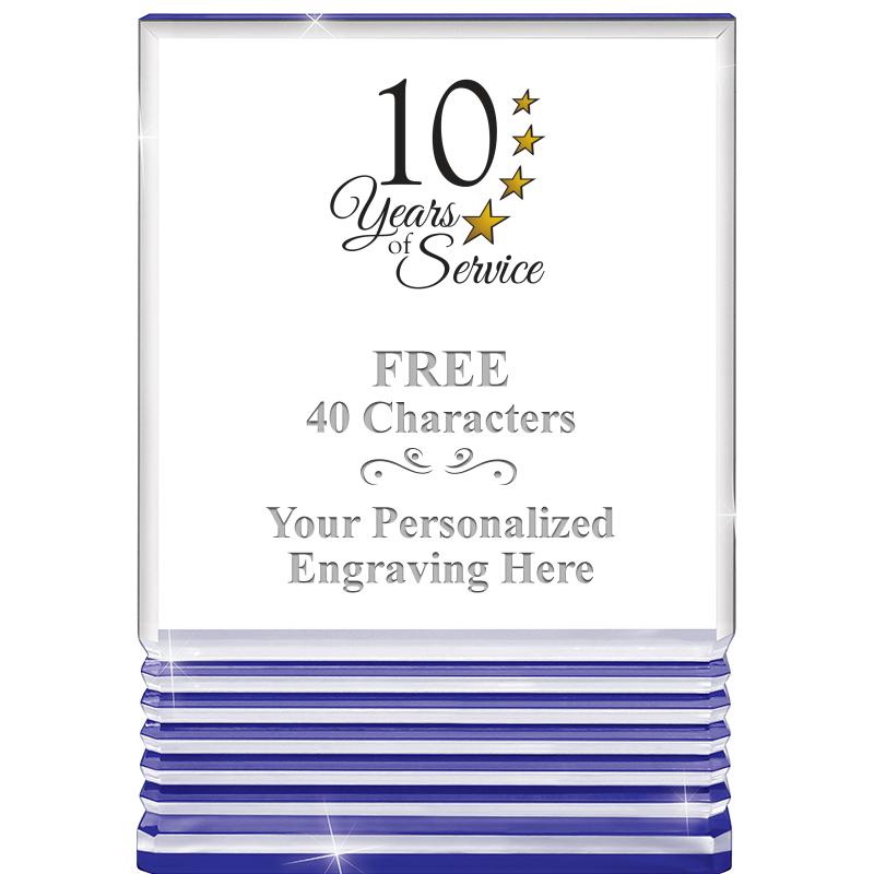 3.5"x5"BLUE ROCKWELL ACRYLIC