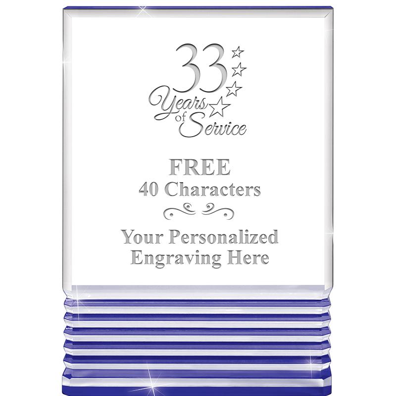 3.5"x5"BLUE ROCKWELL ACRYLIC