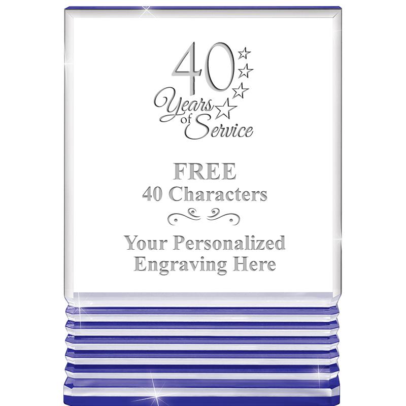 3.5"x5"BLUE ROCKWELL ACRYLIC