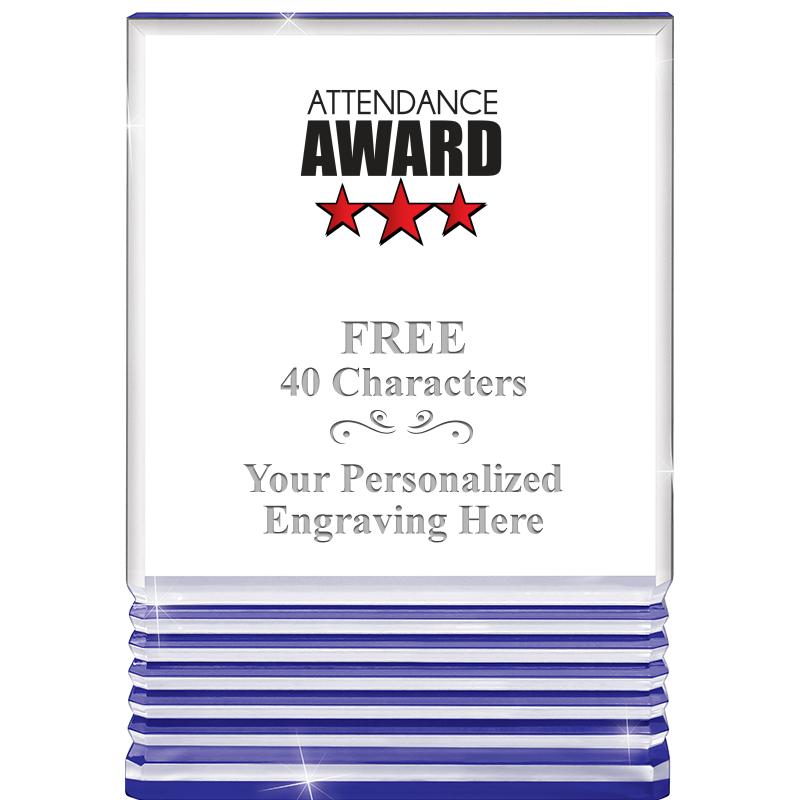 3.5"x5"BLUE ROCKWELL ACRYLIC