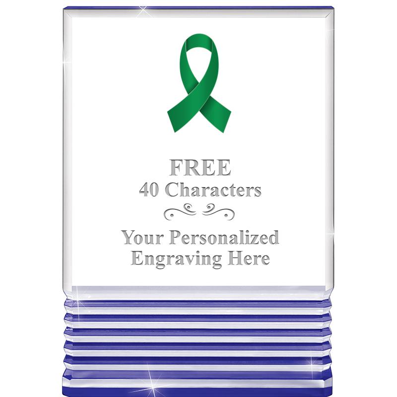 3.5"x5"BLUE ROCKWELL ACRYLIC