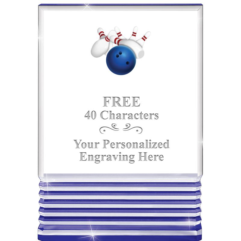 3.5"x5"BLUE ROCKWELL ACRYLIC