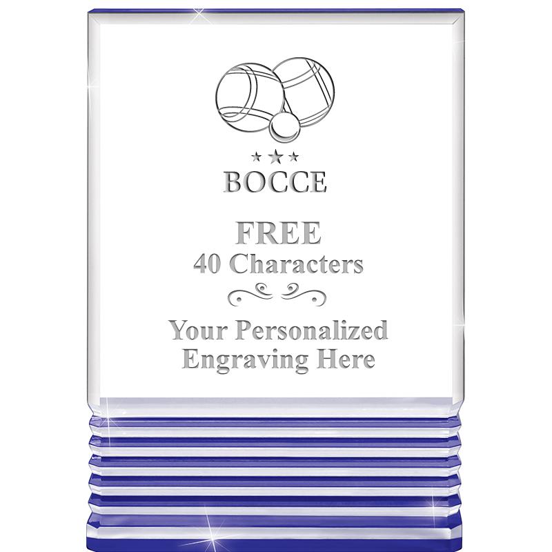 3.5"x5"BLUE ROCKWELL ACRYLIC