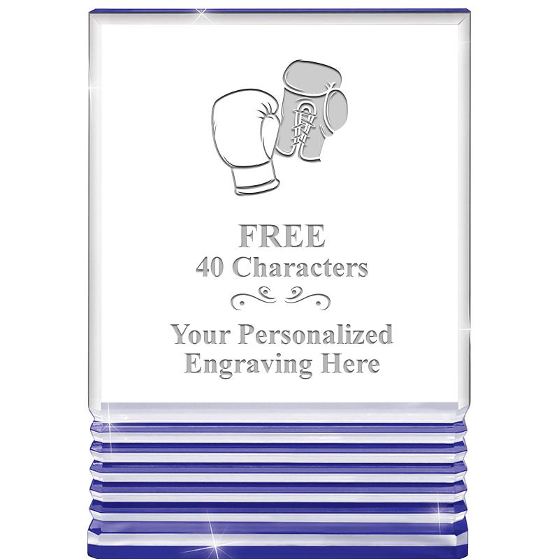 3.5"x5"BLUE ROCKWELL ACRYLIC