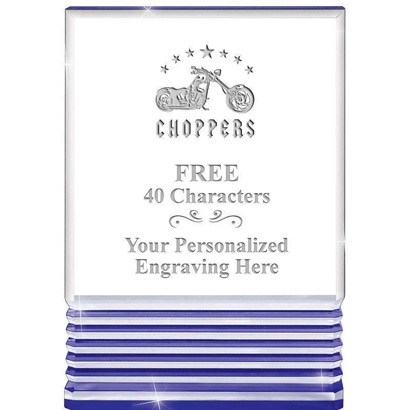 3.5"x5"BLUE ROCKWELL ACRYLIC