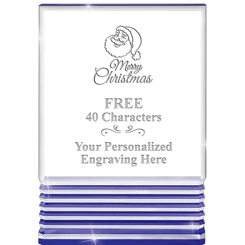 3.5"x5"BLUE ROCKWELL ACRYLIC