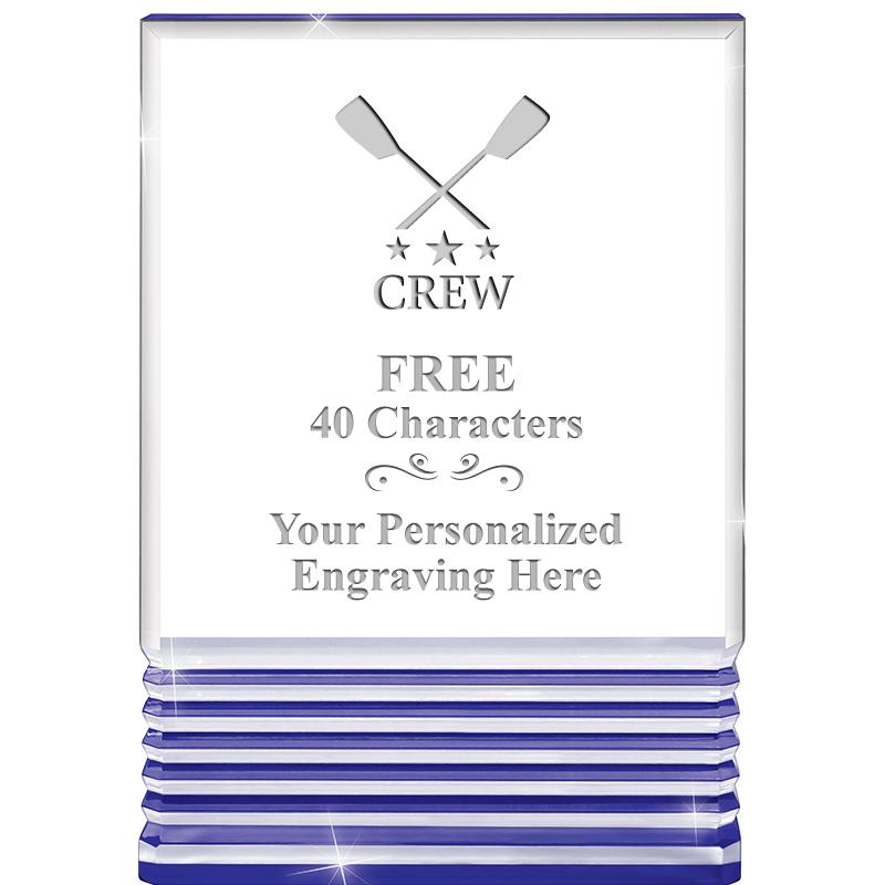 3.5"x5"BLUE ROCKWELL ACRYLIC