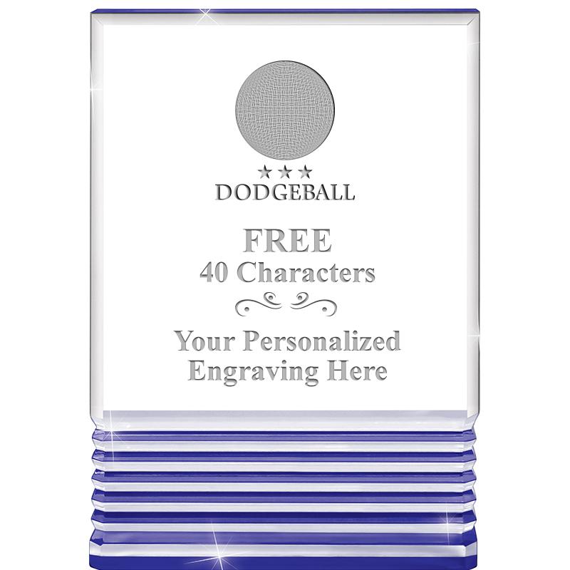 3.5"x5"BLUE ROCKWELL ACRYLIC