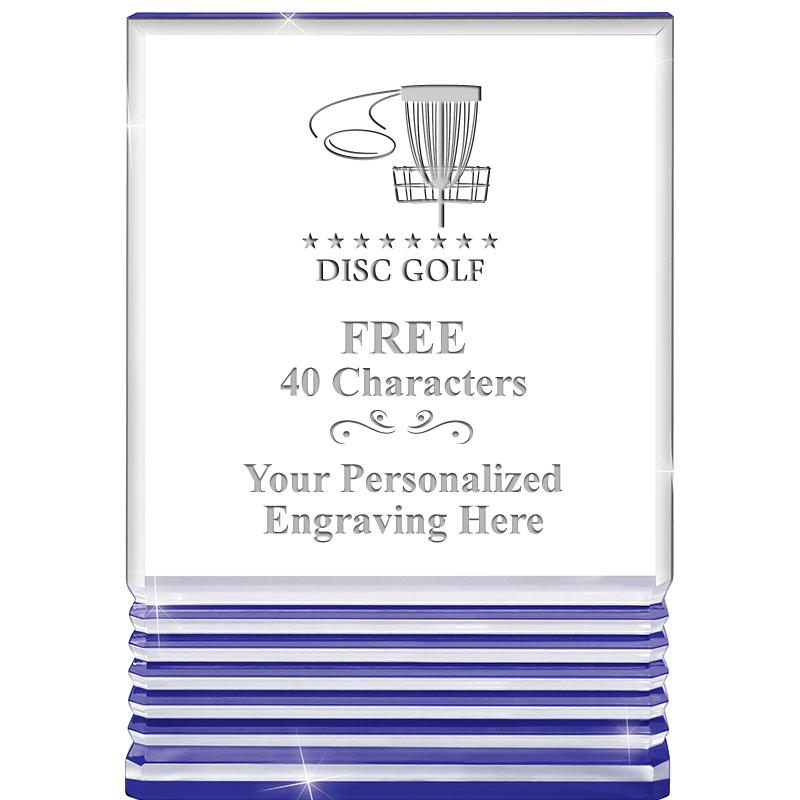 3.5"x5"BLUE ROCKWELL ACRYLIC