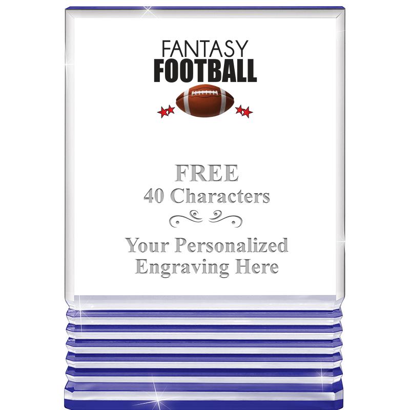 3.5"x5"BLUE ROCKWELL ACRYLIC