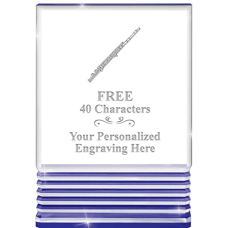 3.5"x5"BLUE ROCKWELL ACRYLIC