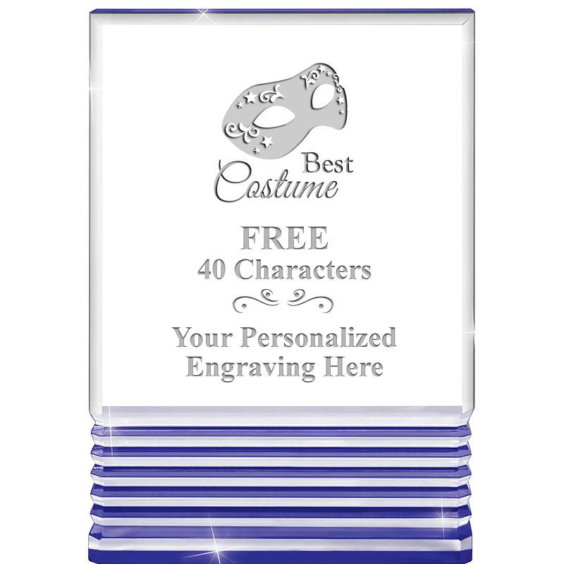 3.5"x5"BLUE ROCKWELL ACRYLIC