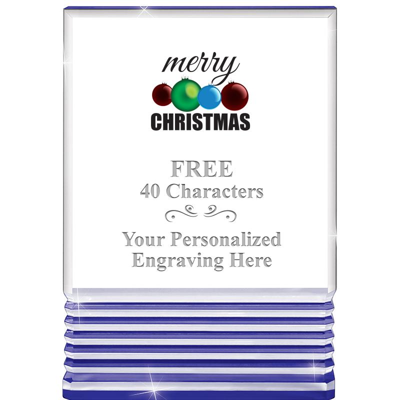 3.5"x5"BLUE ROCKWELL ACRYLIC