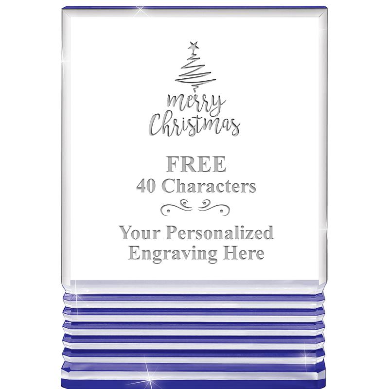 3.5"x5"BLUE ROCKWELL ACRYLIC