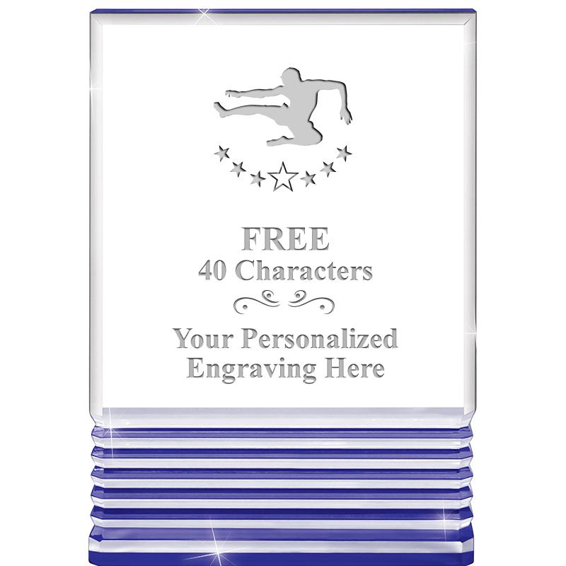 3.5"x5"BLUE ROCKWELL ACRYLIC