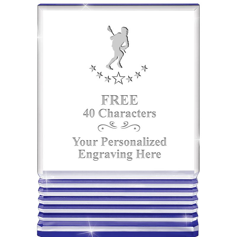 3.5"x5"BLUE ROCKWELL ACRYLIC