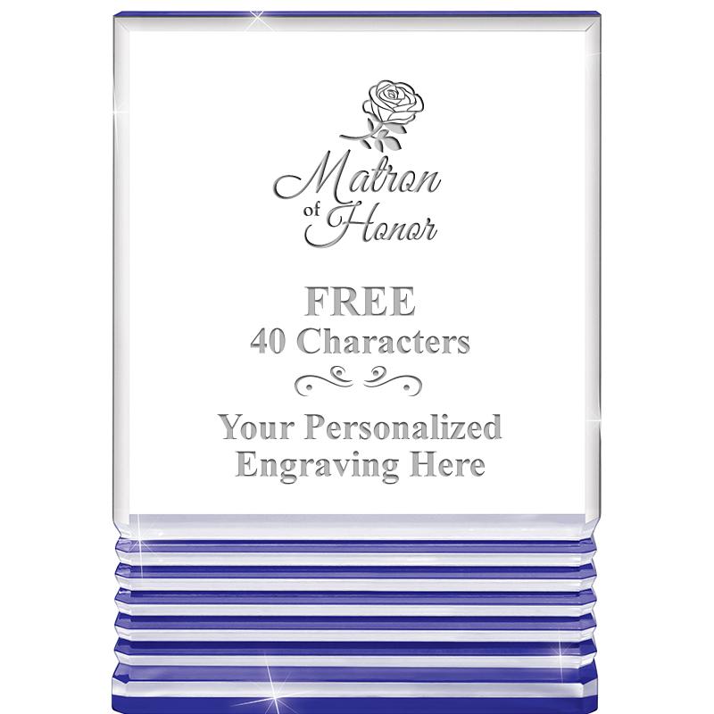 3.5"x5"BLUE ROCKWELL ACRYLIC