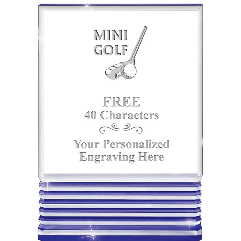 3.5"x5"BLUE ROCKWELL ACRYLIC