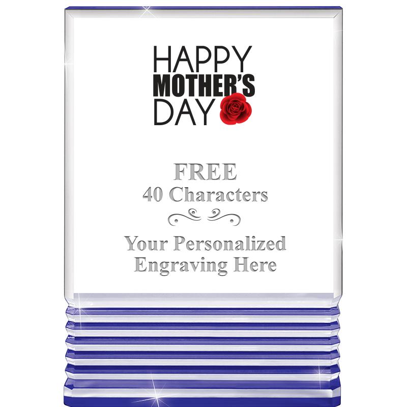 3.5"x5"BLUE ROCKWELL ACRYLIC